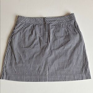 TOMMY HILFIGER Golf Navy Gingham Skort Skirt - Size 6